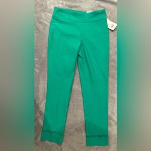 NWT Crown & Ivy Women’s Pants Green High Rise Skinny Size 6 / Retail $65